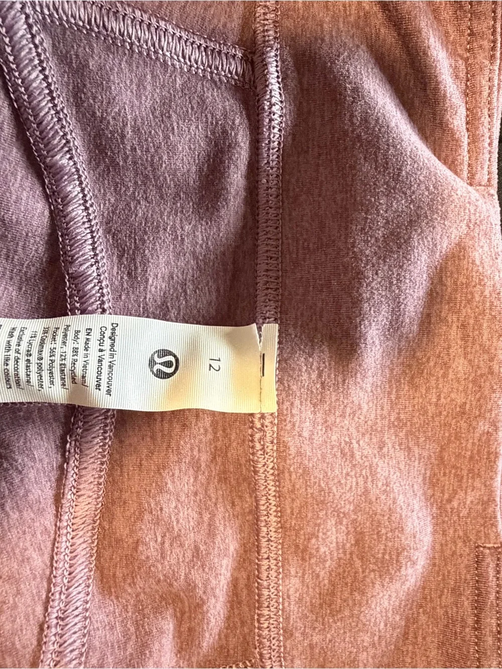 Women’s Lululemon Size 12 Pink Flare Leggings